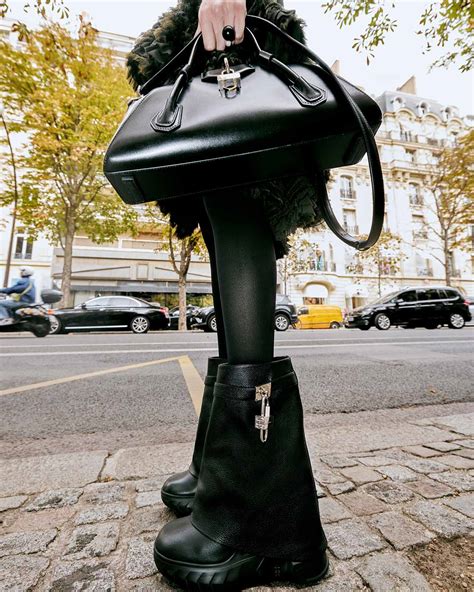 givenchy shark biker boots|givenchy shark lock boots outfit.